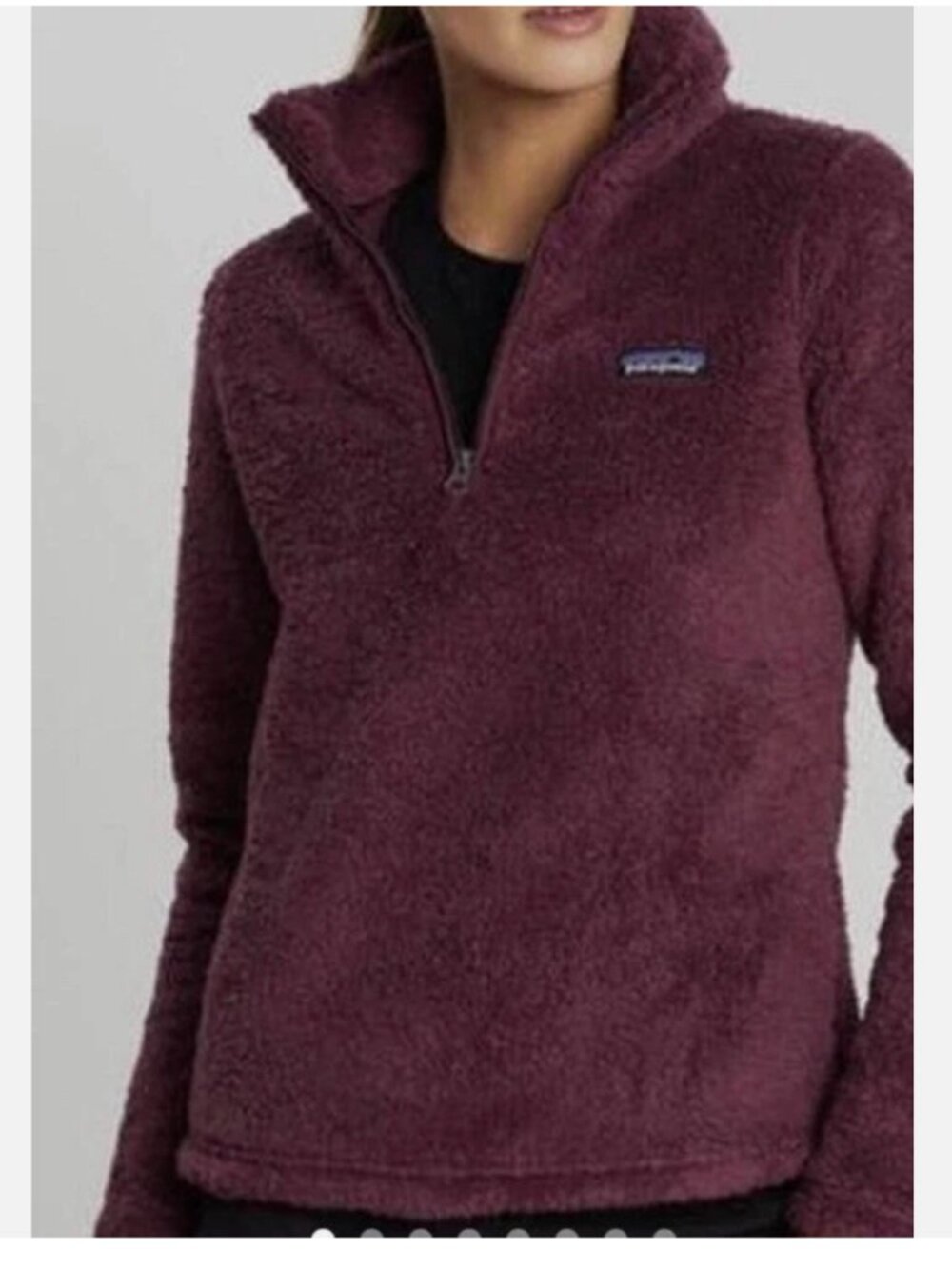 Patagonia Los Gatos 1/4 Zip Sherpa Fleece Women's Size S Light Balsamic